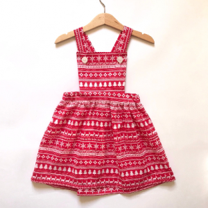 SALE Christmas Pinafore Age 4